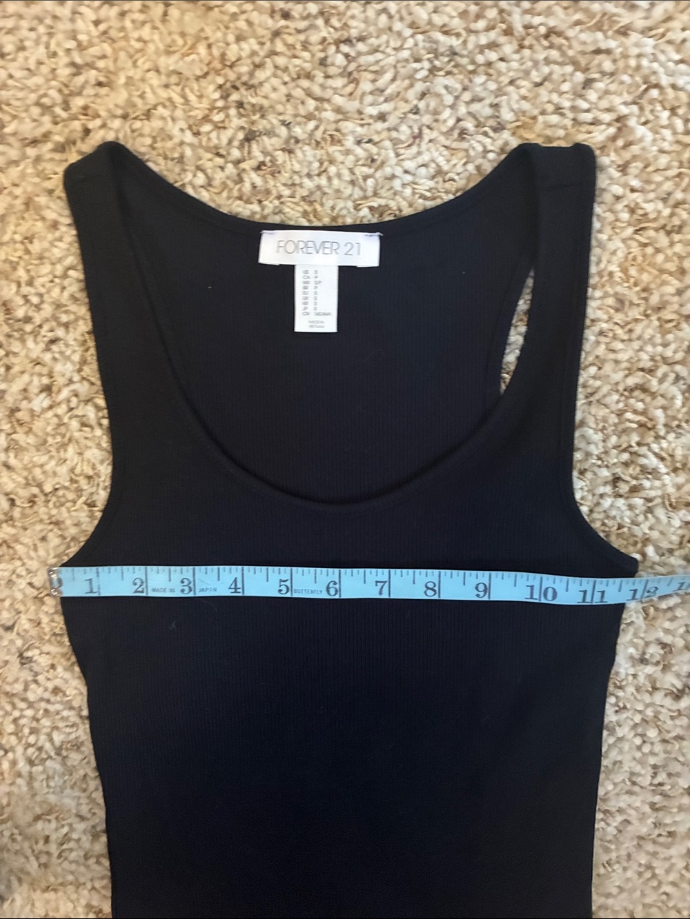 Forever 21 Black Ribbed Tank Midi Dress - Picture 4 of 5